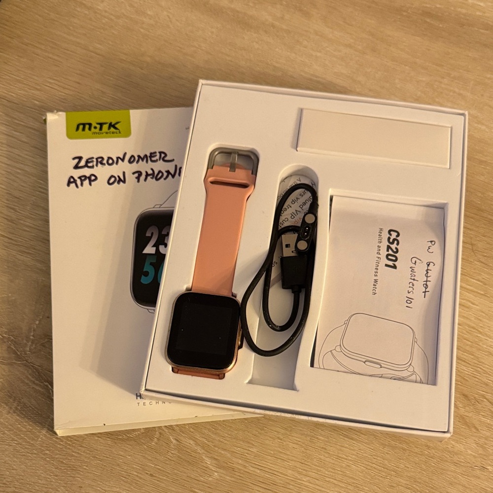 MT Smartwatch with Pink Strap